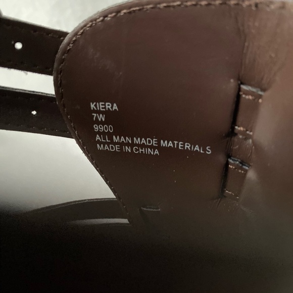 Cloudwalkers Size 7W Brown Open Toe Heel Sandals - Picture 9 of 16